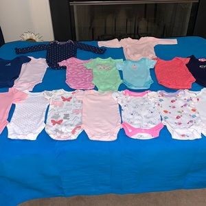 Girls Bundle NEWBORN, #17 pc Set, Various Brands, Gently Used, Great Condition